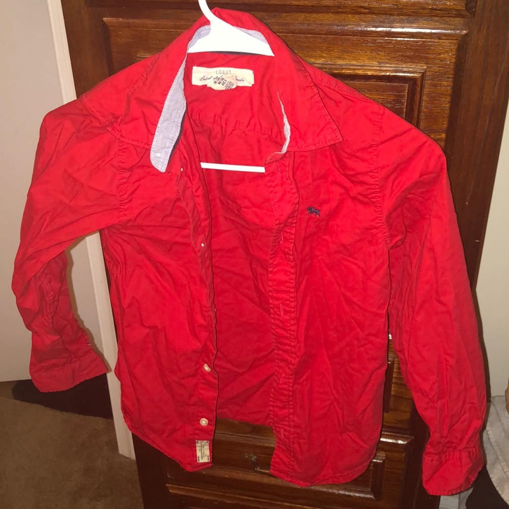 Boys long sleeve button up